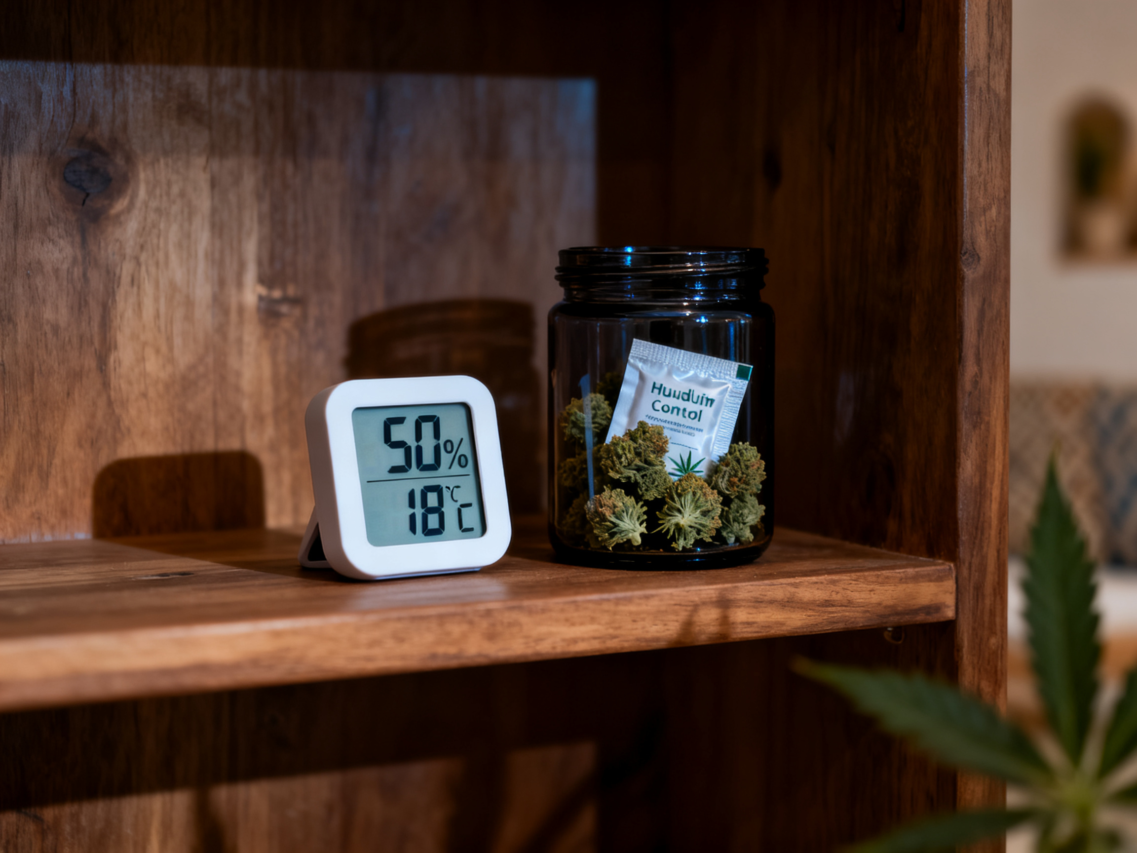 Controlando la humedad para conservar flores de CBD