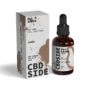 Aceite para mascotas Pet Saver 10% - 10ml Jamón