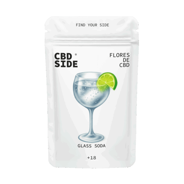 flores cbd small buds glass soda glasshouse