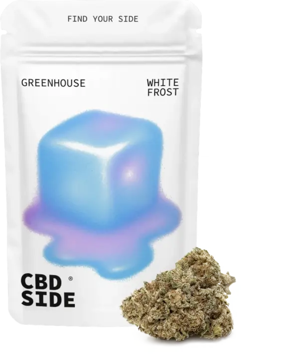 WHITE FROST flor cbd greenhouse